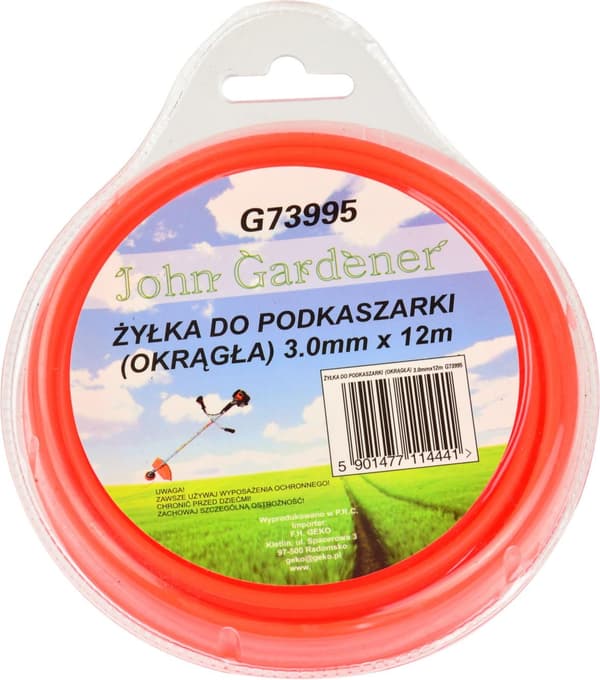 Pyöreä siimaleikkurin siima 3mmx12m (10/80)
