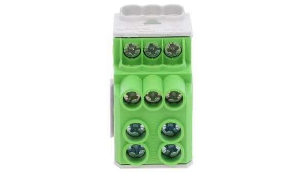 Fördelningsblock Al/Cu SDB 100 (80010) SIMBLOCK grön 81601005