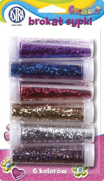 Glitter 7g x 6 hætteglas ASTRA