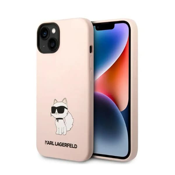 Karl Lagerfeld KLHCP14MSNCHBCP iPhone 14 Plus 6.7\" Hardcase rosa/rosa Silikon Choupette