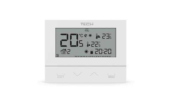 Tech Controller ST-292V2 huoneen langaton kaksitilainen (3 mm lasi) valkoinen