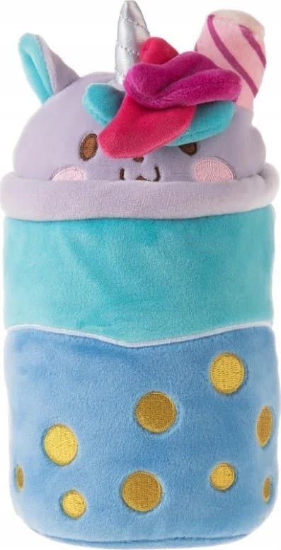 Maskot Bubble Tea Bablusie 21 cm Blåbær Unirosette