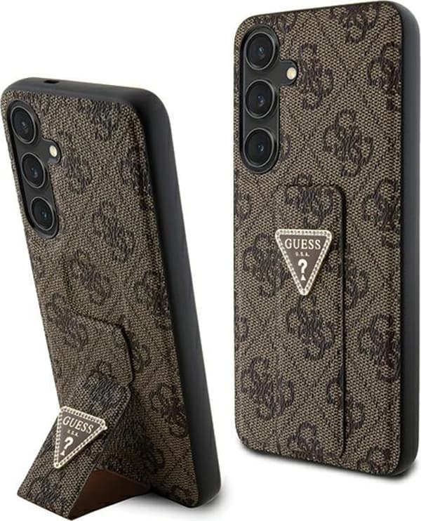 GUESS GUHCS24SPGS4TDW S24 S921 BRUN/BRUN HARDCASE GRIP STAND 4G TRIANGLE STRASS