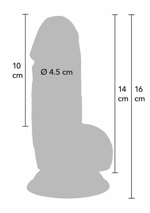 Realistisk Dildo PVC 14 cm