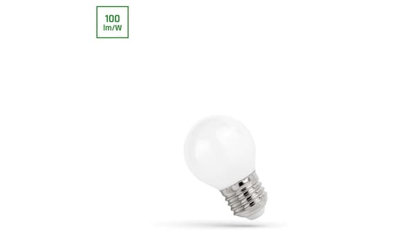 LED KUGLE E-27 230V 4W COG WW MÆLKEHVID SPECTRUM