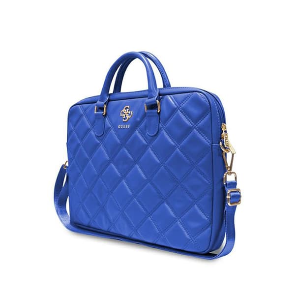Guess Väska GUCB15ZPSQSSGB 16\" blå/blå Quilted 4G
