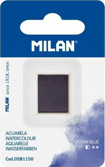 Akvarellfärg i havsblått MILAN