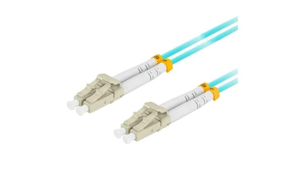 Lätt luftpatchkabel mm lc/upc-lc/upc duplex 3.0mm om3 50/125 10m aqua
