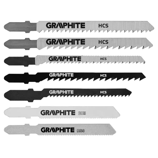 Graphite-pistosahanteräsarja 10 kpl 57H755