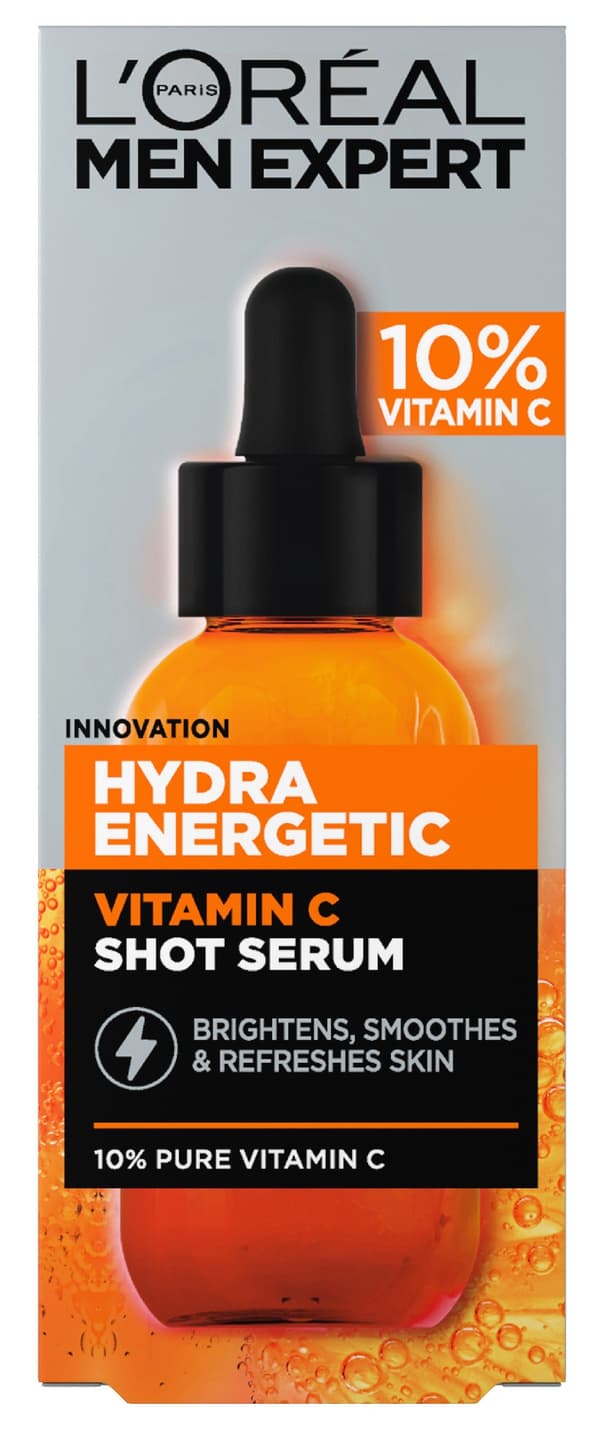 LOREAL Men Expert Hydra Energetic Serum Shot kasvoille C-vitamiinilla 30ml