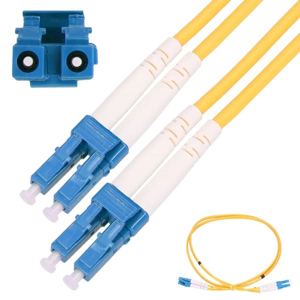 Extralink LC/UPC-LC/UPC | Patchkabel | Singlemode, Duplex, G652D, 3mm, 0,5m