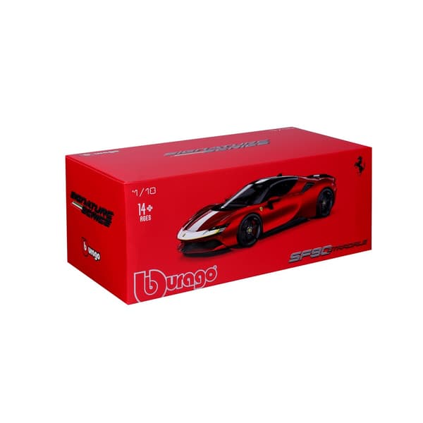 Ferrari SF90 Stradale röd 1:18 BBURAGO