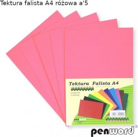 A4 wellpapp rosa 5st