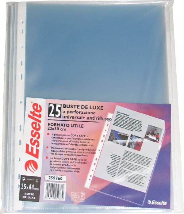 Esselte Dokumentlommer Maxi Pea A4 100mic. 25 stk (259760)