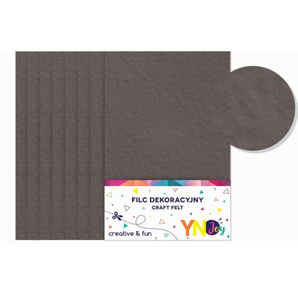 Dekorationsfilt grå 8st A4 INTERPRINT
