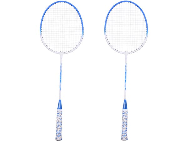 Badmintonset i blixtlåsförsedd väska Racketar + fjäderbollar SP0819