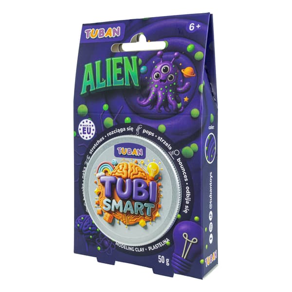 Tubi Smart sensorisk lera Alien sträcker, skjuter, studsar ZA6130