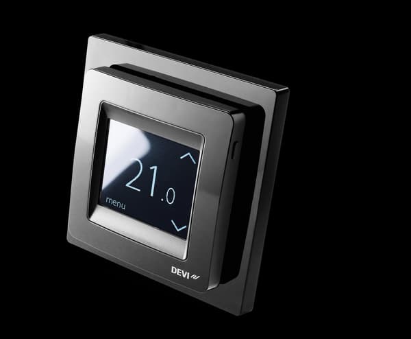 Termostaatti Devireg Touch 230V 16A 5-45C IP21 musta 140F1069