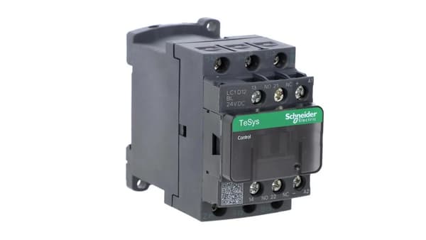 TeSys Deca effektkontaktor 12A 3P 24V DC 1Z 1R LC1D12BL
