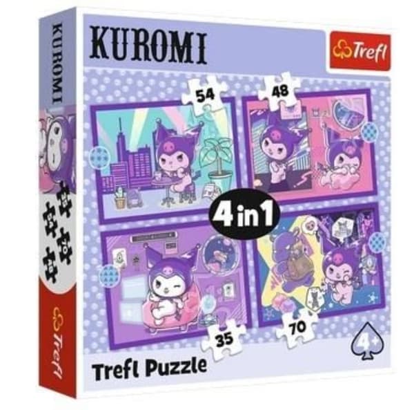 4-in-1 palapeli – Kuromin päivä – Hello Kitty Trefl 34676