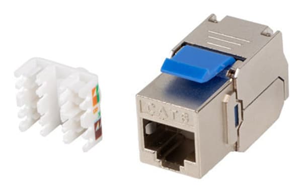 RJ45 Cat.6a ftp verktygslös keystone-uttag