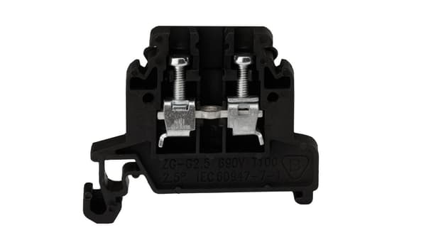 Skinneforbinder 0,5-2,5 mm2 sort ZG-G2,5 A11-8103