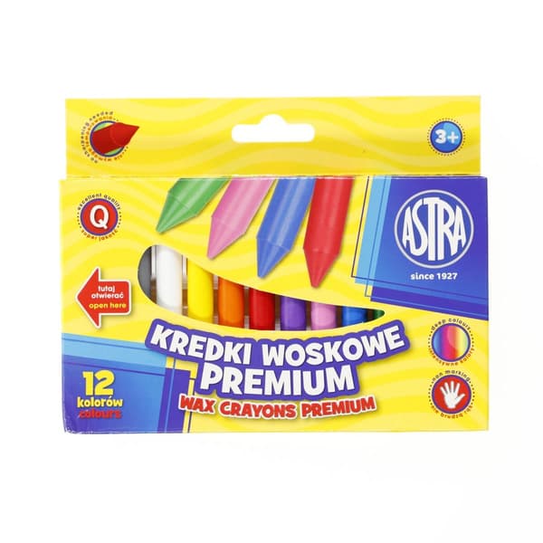 Astra Voksfarver 12 Farver Jumbo Vision (136818)