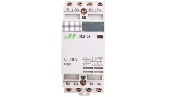 F&F Modulär kontaktor 25A 4R 230V AC (ST25-04)