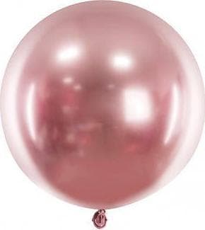 Ballon rund Blank 60cm, rosa guld