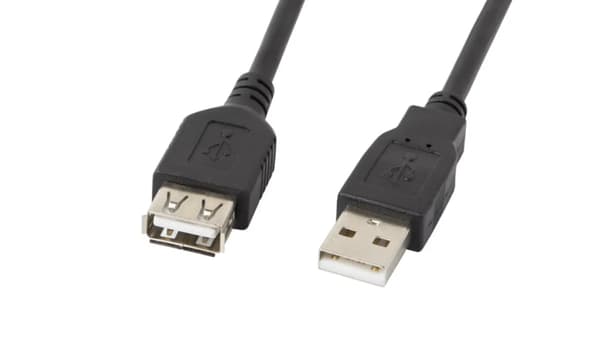Lanberg USB 0,7m sort