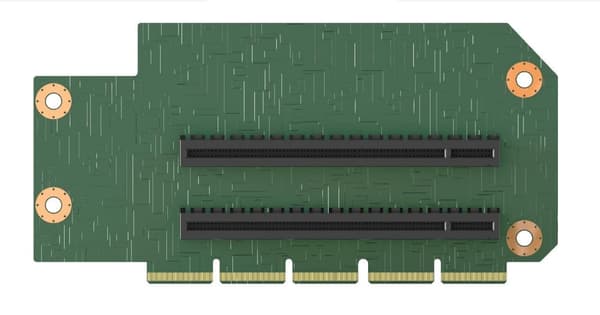 Intel Riser-kort för 2HE M50CYP-systemplats #1, 2x PCIe