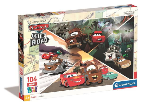 Pussel 104 Maxi Super Color Disney Bilar