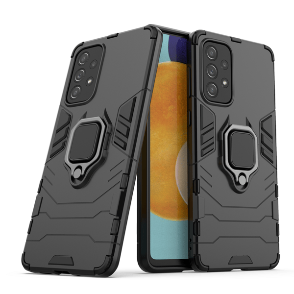 Ring Armor Robust Hybrid Cover + Magnetholder til Samsung Galaxy A73 sort