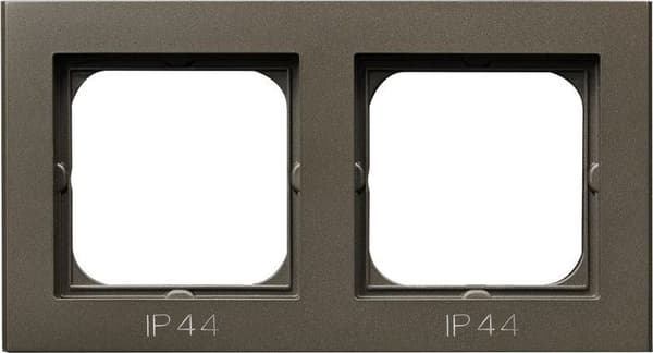Ospel Ramme Dobbelt IP44 Chokolade Metallic SONATA OSPEL