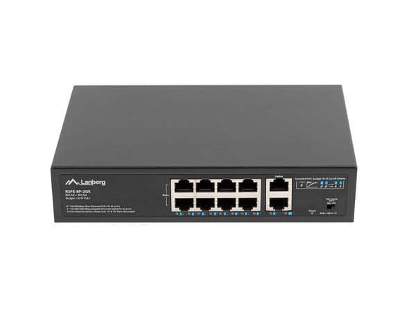 Switch Lanberg RSFE-8P-2GE-120