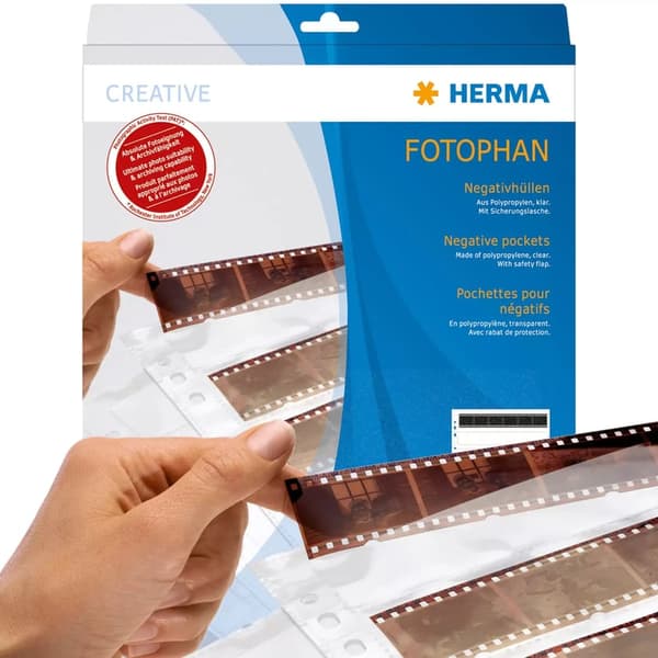 Herma Negativfickor MF PP klar 100 ark 7769