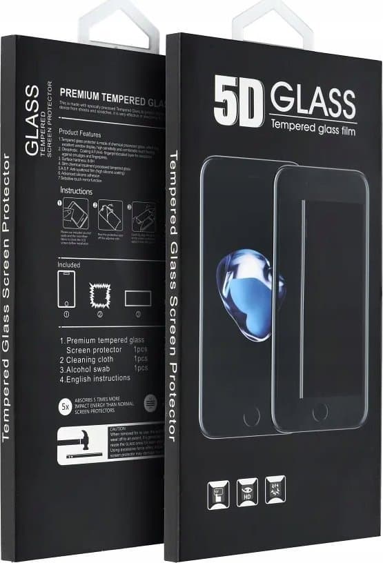 5D Fuld Lim Hærdet Glas - til iPhone 15 Pro Max sort