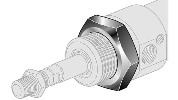 Asennusmutteri 20/25, M 22x1,5, DM 20/25