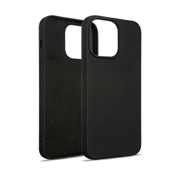 Beline Fodral Silikon iPhone 14 Pro Max 6,7\" svart/svart