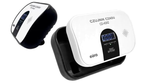 Kuliltealarm EURA CD-45A2 fritstående, batteri, LCD-display