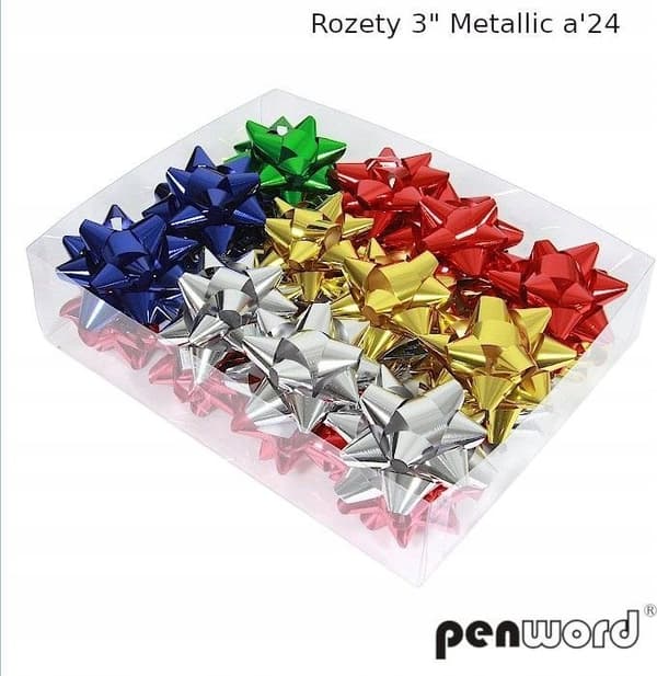 Metalliske rosetter (24 stk.)