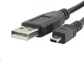 USB-kabel PremiumCord USB-A - MiniUSB 2 m Svart (ku2m2d)