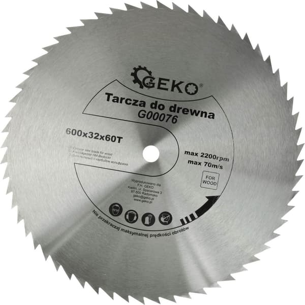 RUNDSAV 600x32mm 60-ZEBS UDEN WIDIA