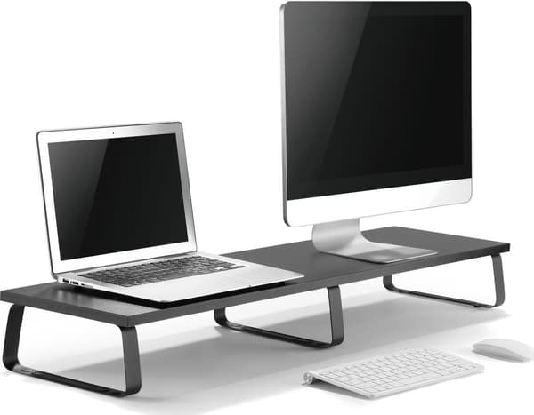 Mozos DUAL RISER S laptopstativ för två skärmar