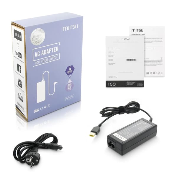 Mitsu 65 W, Slim Tip, 3.2 A, 20 V Laptop Adapter (ZM/LEN20325Y)