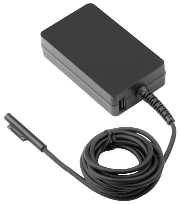 CoreParts-virtalähde MS Surface -laitteelle 60W 15V 4A Pistoke:Surface-Thin, Sisältää C5 EU -virtajohdon