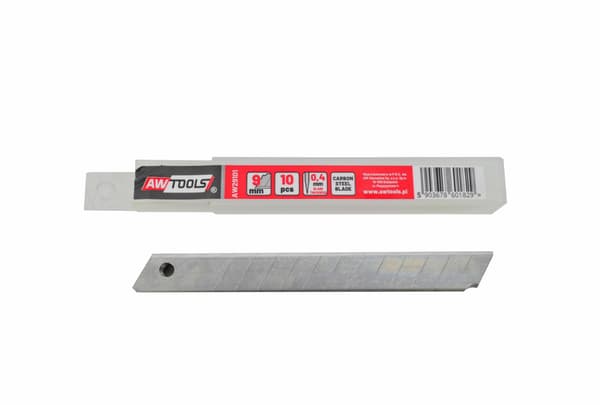 AWTOOLS LAMANE UDSKIFTELIGE KNIVE 9mm/ 10stk
