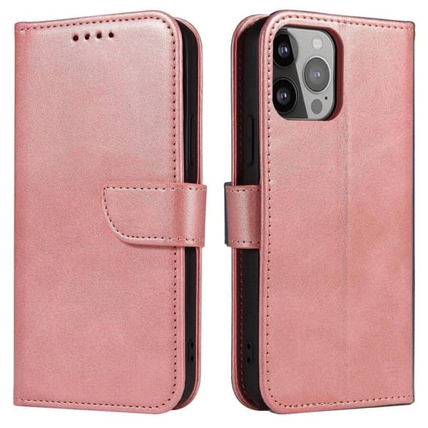 Magnetetui til Samsung Galaxy S23 Flip Cover Pung Stand Pink