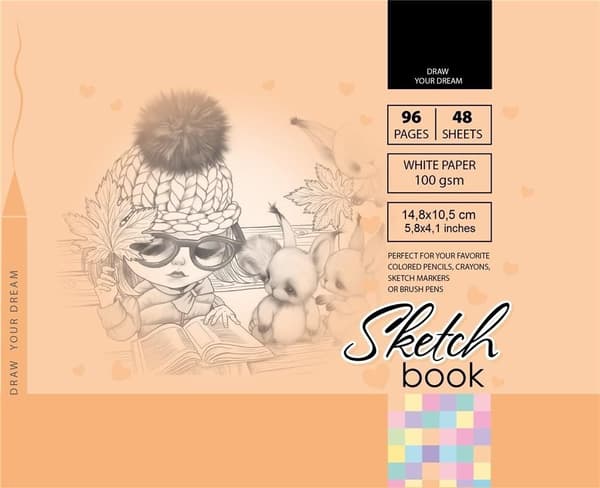 Skizseblok 148x105/96K 100g TW FRESH