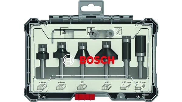 Bosch jyrsinsarja Trim&Edging 6-osainen